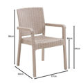 Picture of Lora Pro  Πολυθρόνα PP  Cappuccino (Rattan Look)   E3030,1