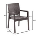 Picture of Lora Pro  Πολυθρόνα PP  Kαφέ (Rattan Look)   E3030,4
