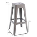 Picture of RELIX PP Σκαμπό BAR Στοιβαζόμενο, PP Απόχρωση Sand Beige  E51900,5