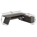 Picture of MASTER Γραφείο Δεξιά Γωνία, Απόχρωση Grey Walnut EO925,R