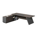 Picture of MASTER Γραφείο Αριστερή Γωνία, Απόχρωση Grey Walnut EO925,L