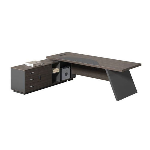 Picture of MASTER Γραφείο Αριστερή Γωνία, Απόχρωση Grey Walnut EO925,L