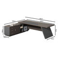 Picture of MASTER Γραφείο Αριστερή Γωνία, Απόχρωση Grey Walnut EO925,L