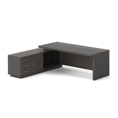 Picture of VIP  Γραφείο Αριστερή Γωνία, Απόχρωση Grey Walnut EO929,L