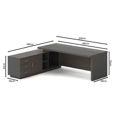 Picture of VIP  Γραφείο Αριστερή Γωνία, Απόχρωση Grey Walnut EO929,L
