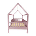 Picture of DREAM τ.Montessori Παιδικό Κρεβάτι, για Στρώμα 90x190cm, Ξύλο Πεύκου Απόχρωση Ροζ  EK701,2